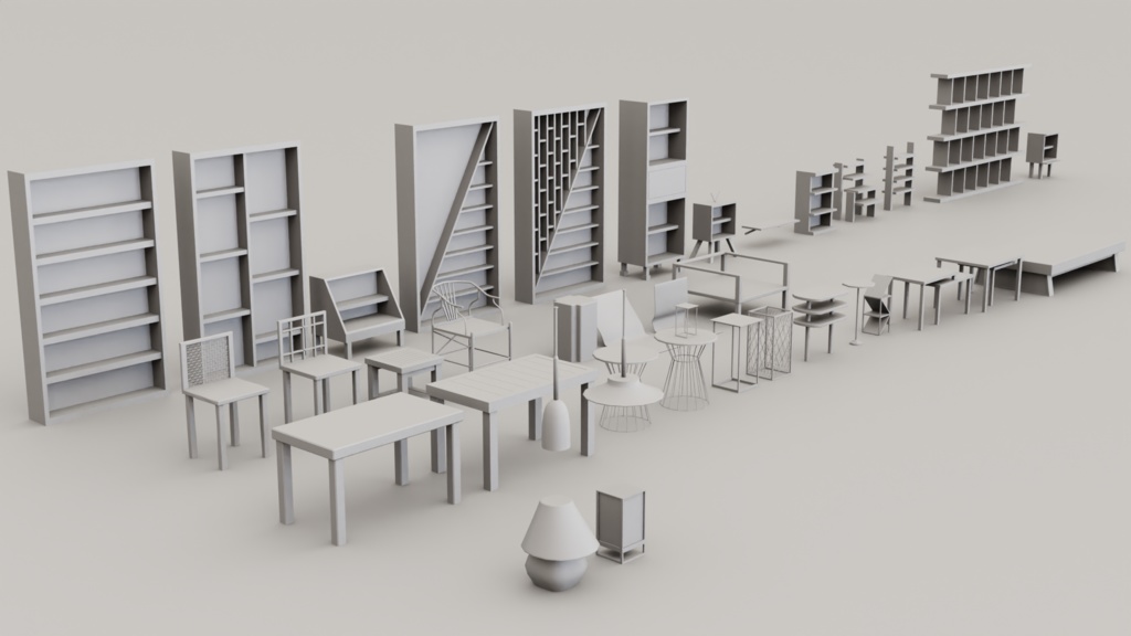 【全33種】VRC用 家具セット