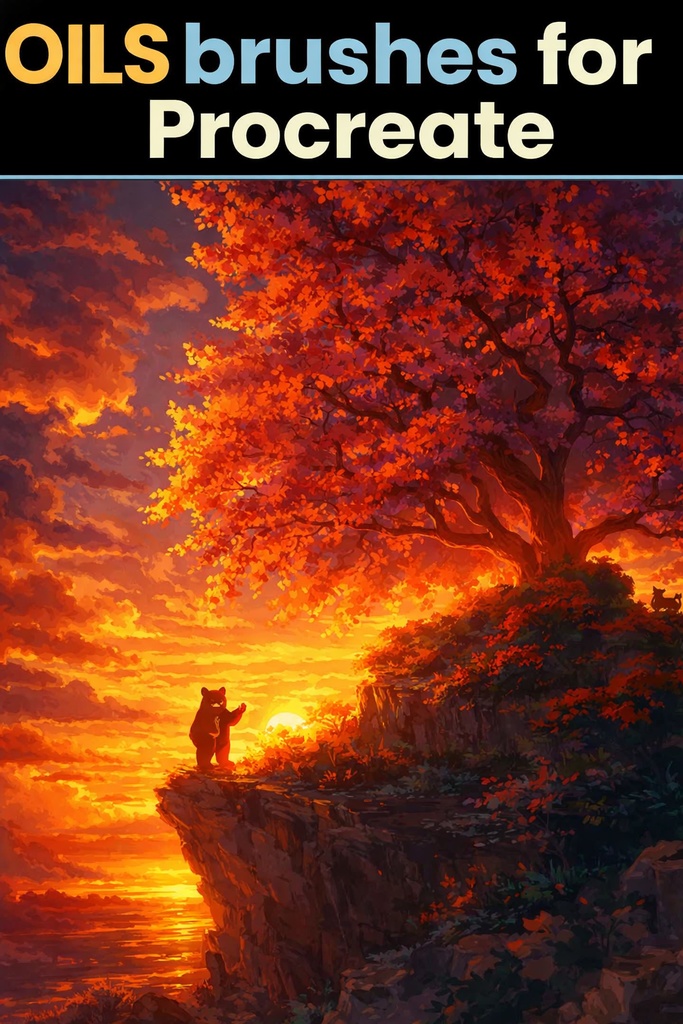 The Oil Brush Set for Procreate