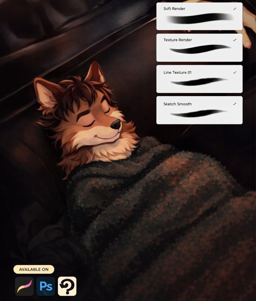 Essential everyday Studio Brushes  Procreate, Photoshop & CSP