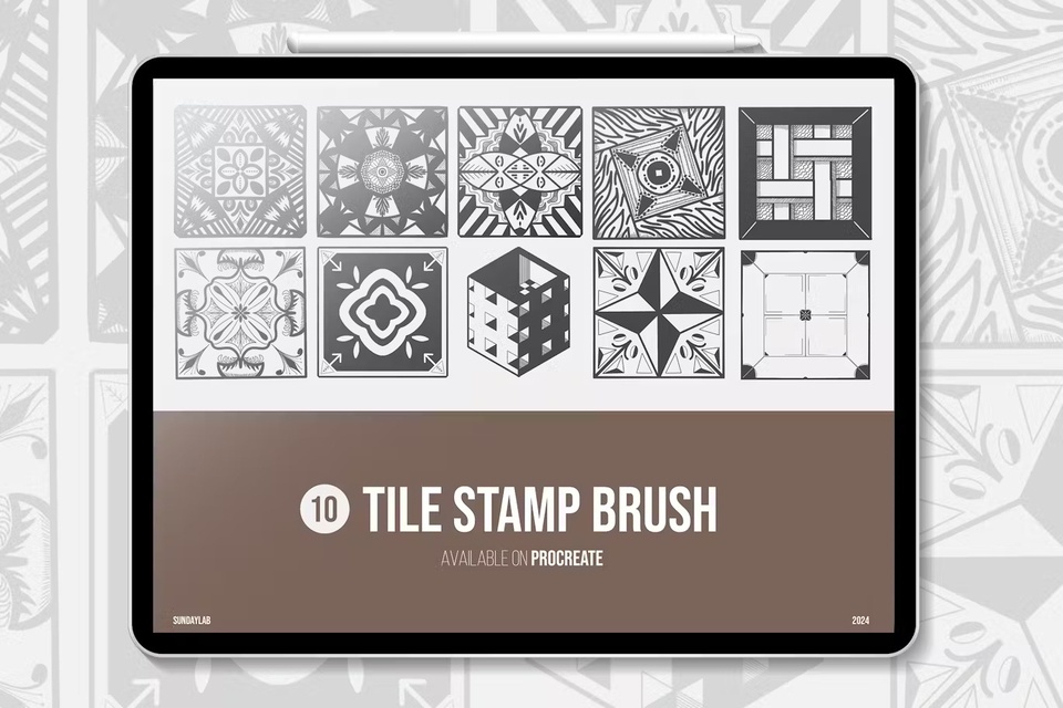 Tile Stamp Brushes Procreate