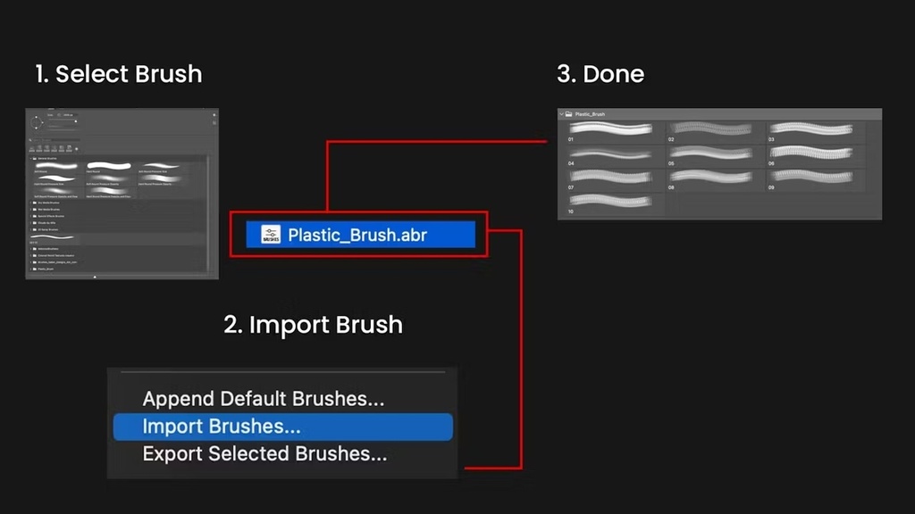 Plastic Brushes Photoshop