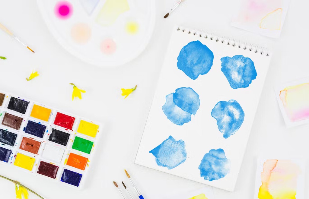 WaterColor Stamp Brushes Photoshop