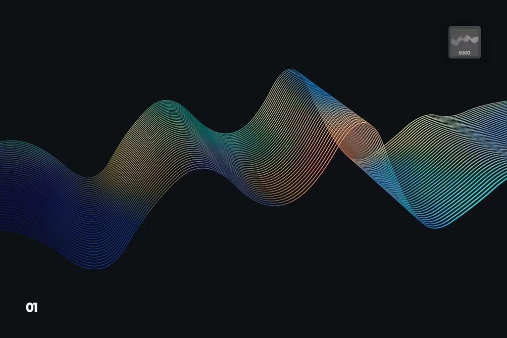 Digital Linear Waves Brushes ABR