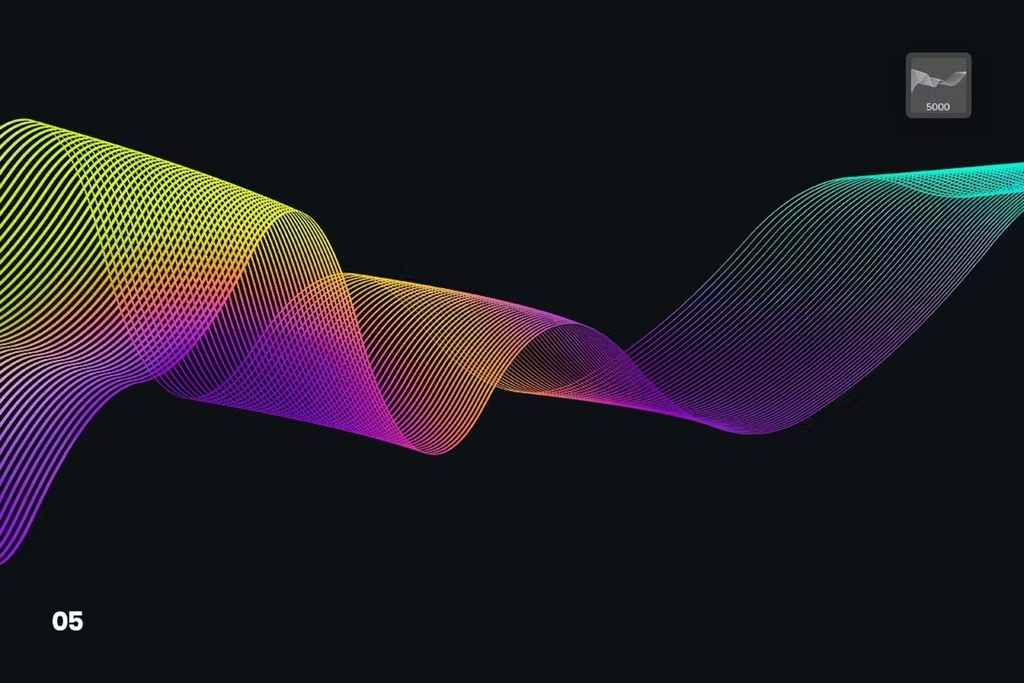 Digital Linear Waves Brushes ABR