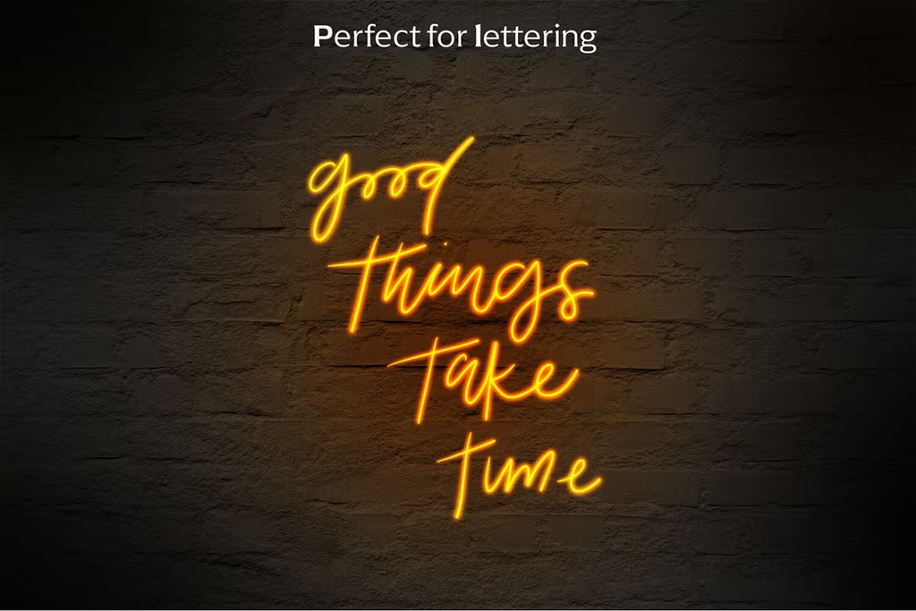 Neon brush set for Procreate