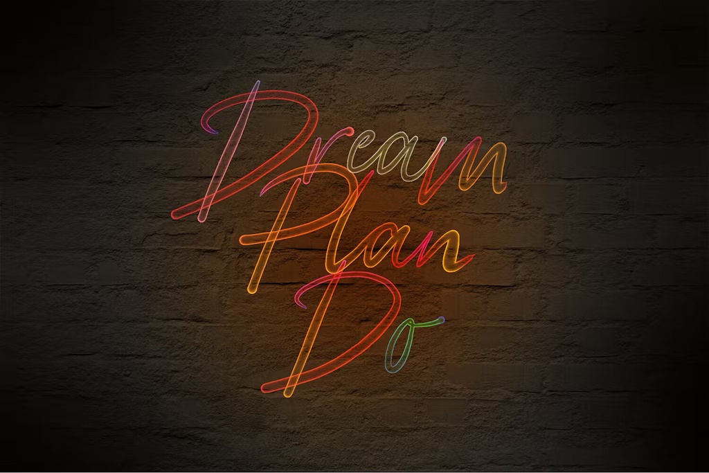 Neon brush set for Procreate