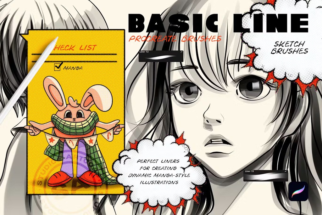 Procreate Brushes Basic Line