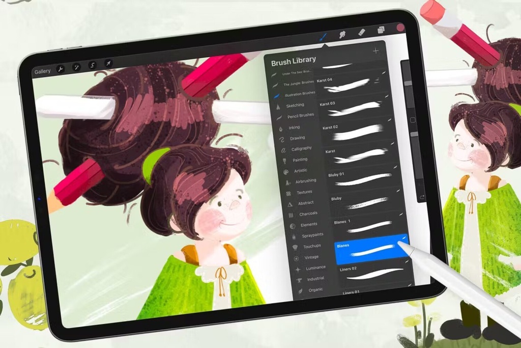 ILLUSTRATION BRUSHES: PROCREATE