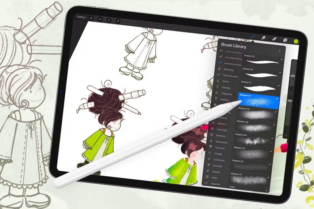 ILLUSTRATION BRUSHES: PROCREATE