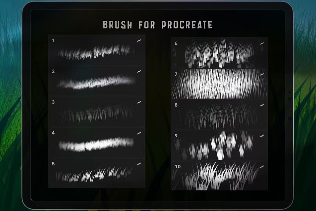 Grass Procreate Brush