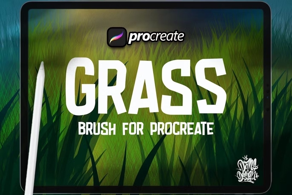 Grass Procreate Brush