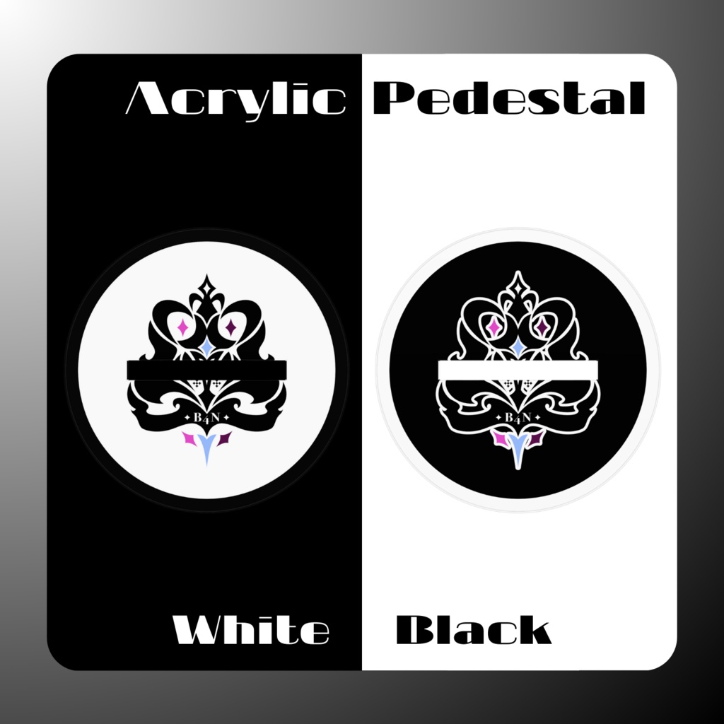 【常設グッズ】紫彩アメ手書きコメント付属!B4Nアクリルフィギュア