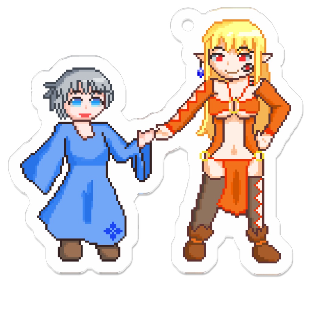 【水想歌】メインキャラドットアクリルキーホルダー