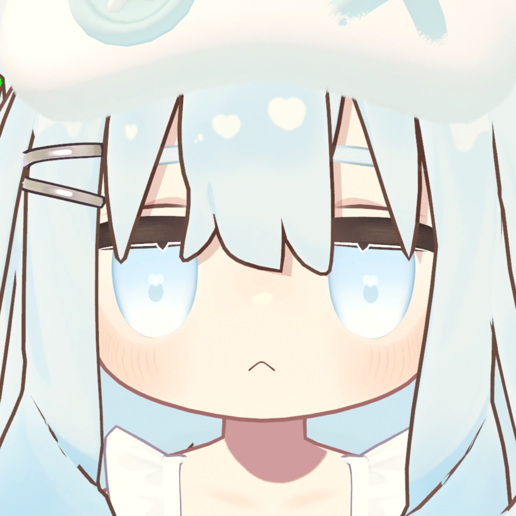 前髪ハート