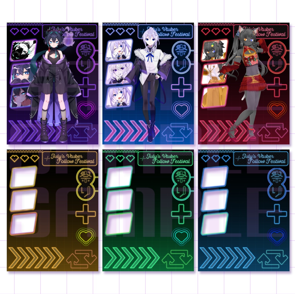 【無料素材】7月のVtuberフォロー祭り