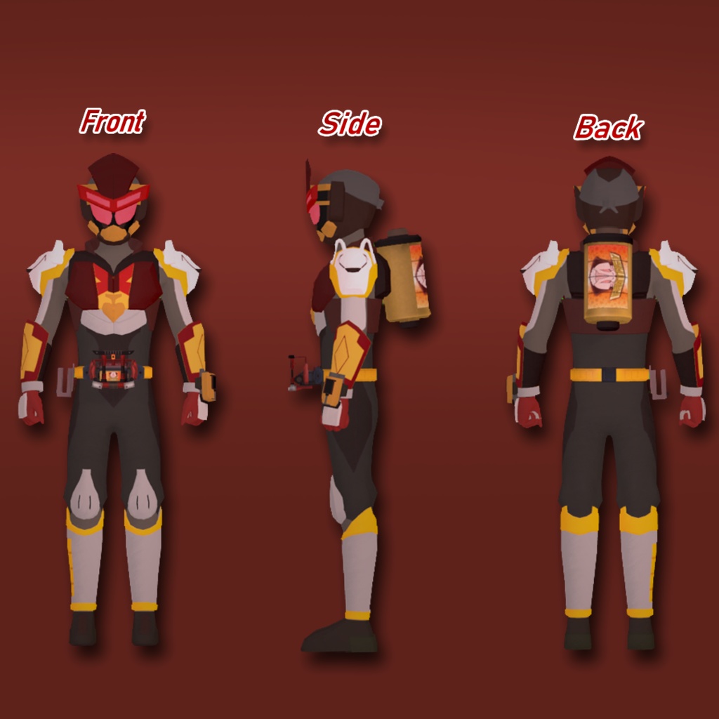 オリジナル3Dアバター 「VR仮面ヒーロー ブラック・ジャック」