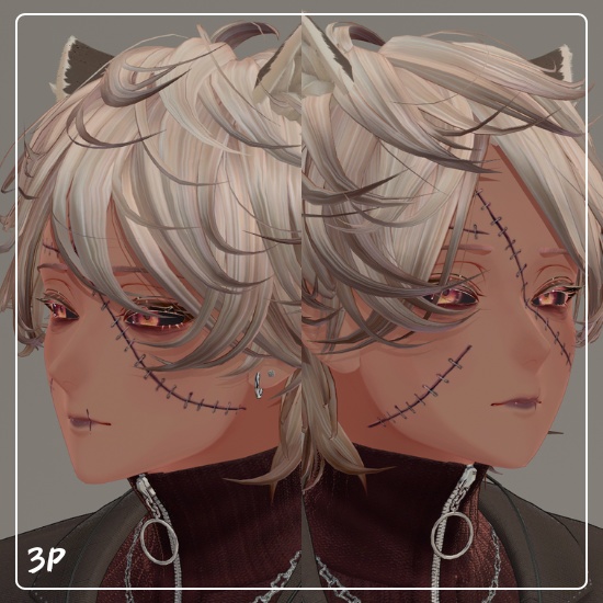 【斑霞・水瀬】つぎはぎメイクテクスチャ Hanaka MakeUp Texture