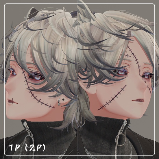 【斑霞・水瀬】つぎはぎメイクテクスチャ Hanaka MakeUp Texture