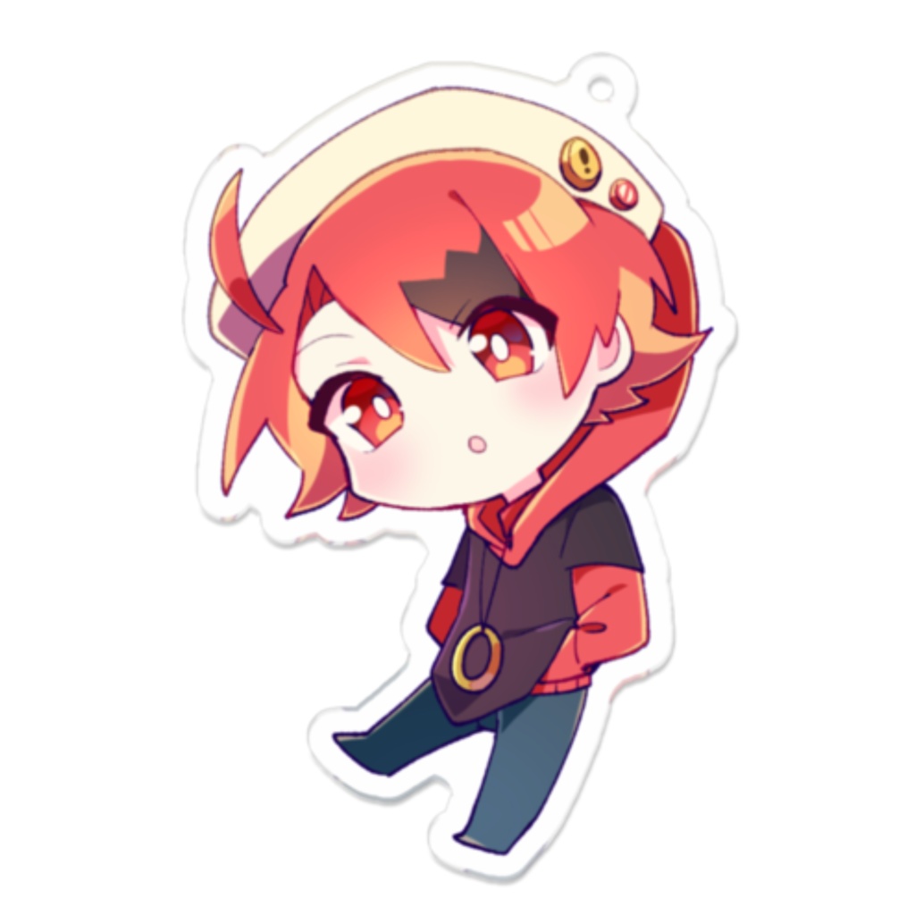 【オリドル】記念第2弾!ぶらりん アクリルキーホルダー【No.1 ザクロ】