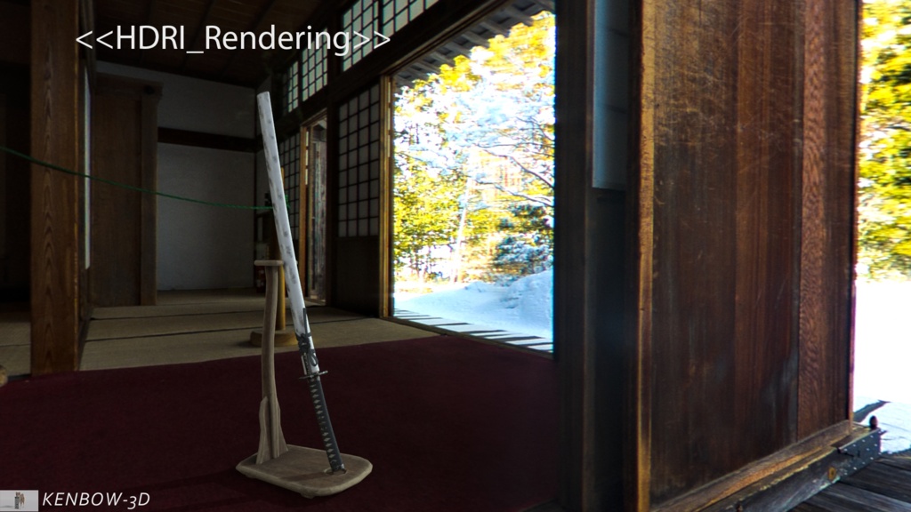 3Dモデル:打刀 神シリーズ 四神 白虎拵