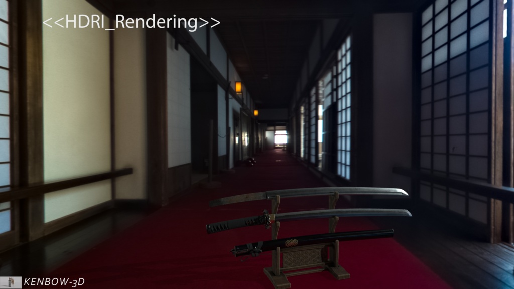 3Dモデル:打刀 神シリーズ 四神 玄武拵