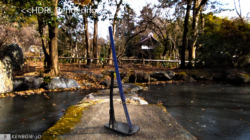 3Dモデル:打刀 神シリーズ 四神 青龍拵