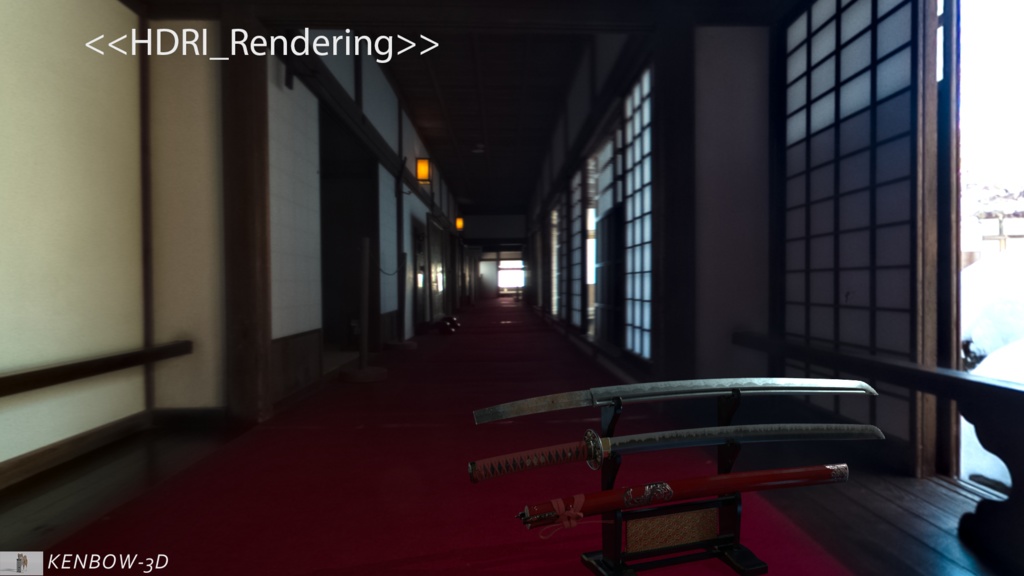 3Dモデル:打刀 神シリーズ 四神 朱雀拵