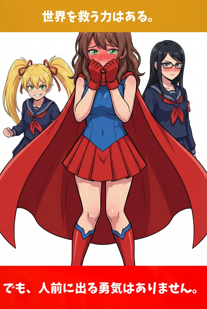 赤マントのアンコは目立ちたくない！ 第1話「守りたいけど、顔も見ないで！」