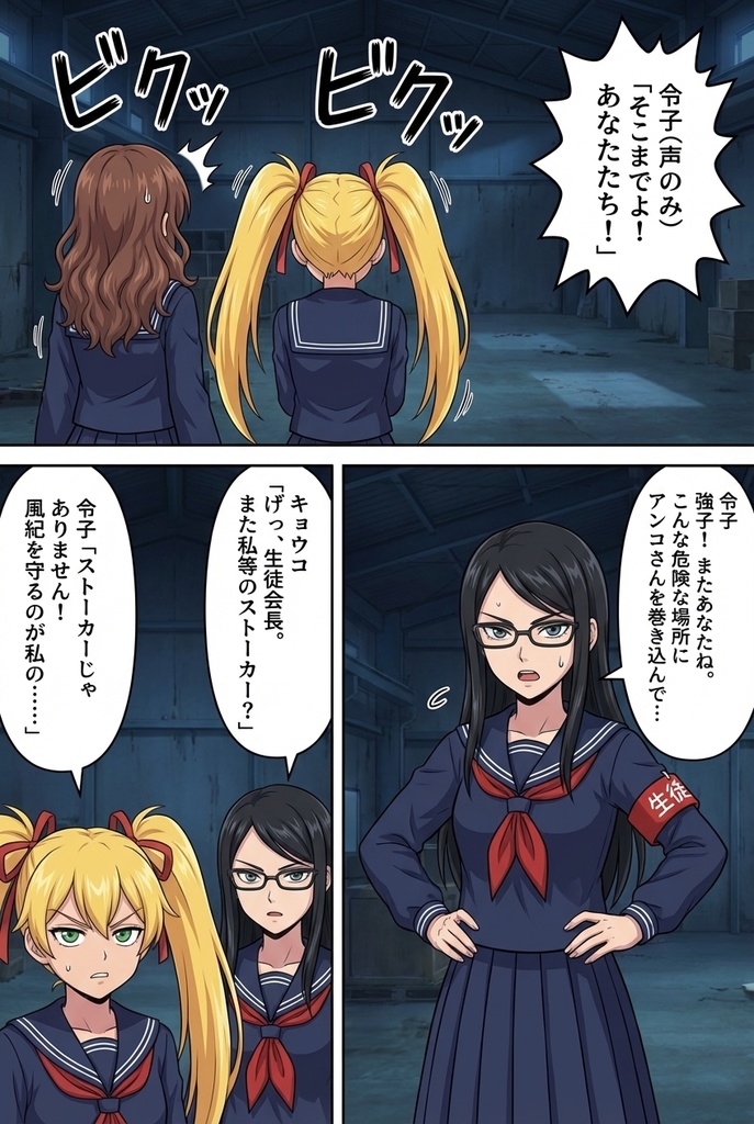 赤マントのアンコは目立ちたくない! 第1話「守りたいけど、顔も見ないで!」