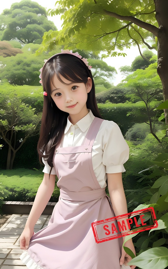 AI美少女　森のカフェガール　10枚