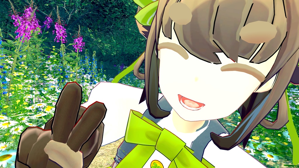 【VRChat向け3Dモデル】クローバー