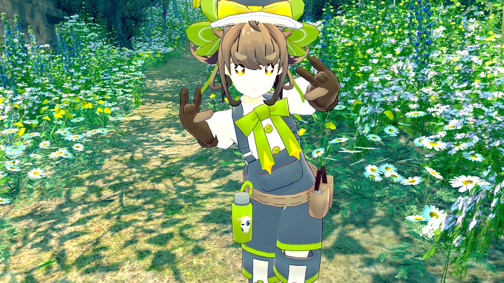 【VRChat向け3Dモデル】クローバー