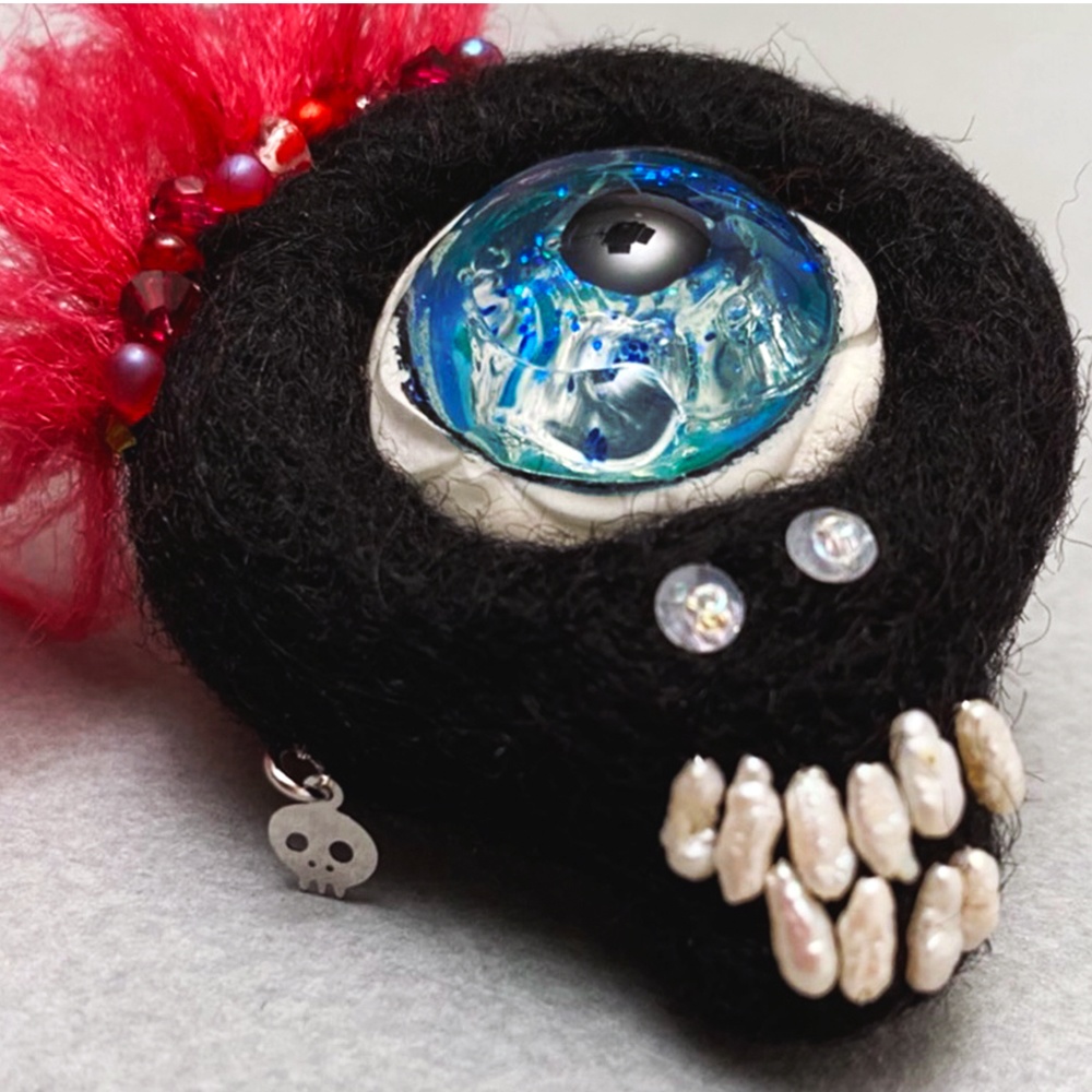 モヒカンガイコツ<ミツメルブローチ>