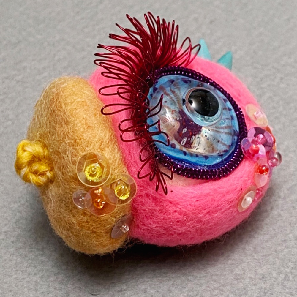 ベレーのヒヨコ<ミツメルブローチ>