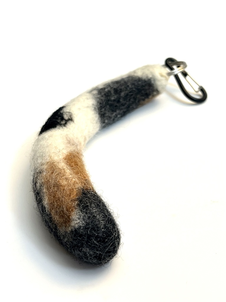 猫のしっぽストラップ (ミケA)