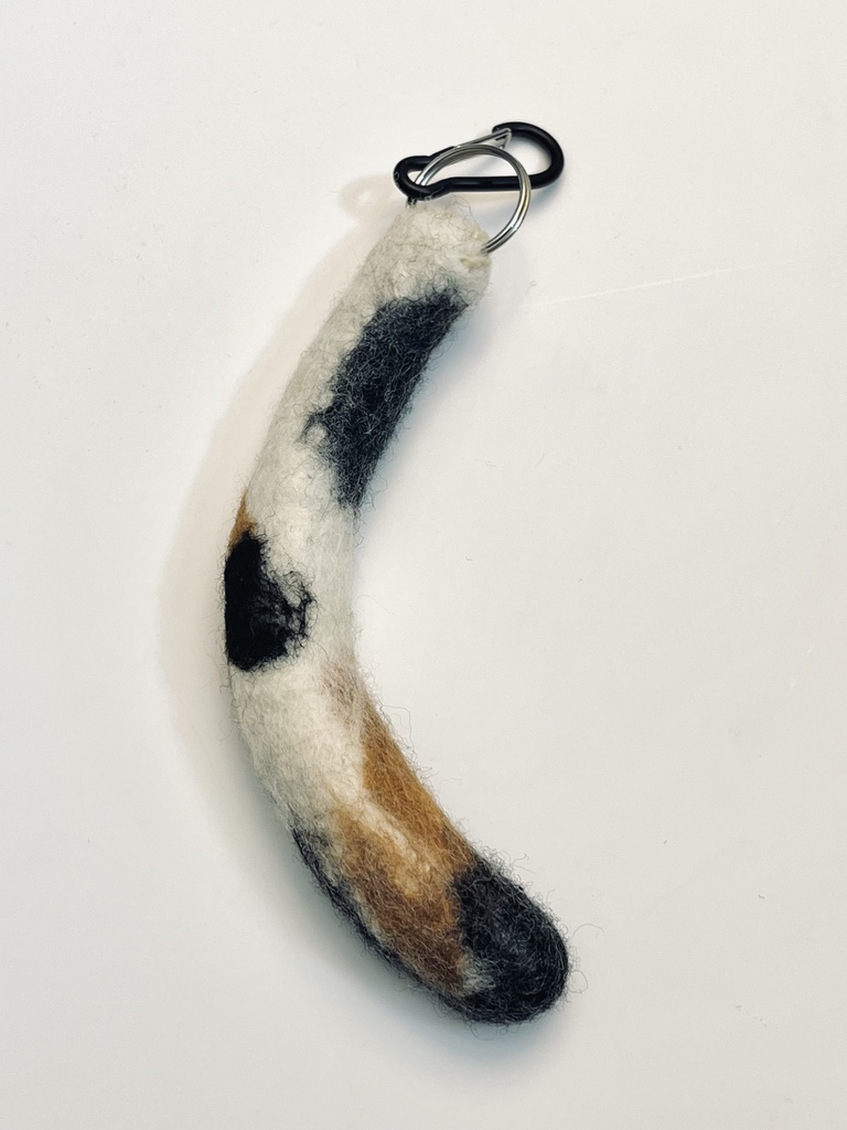 猫のしっぽストラップ (ミケA)