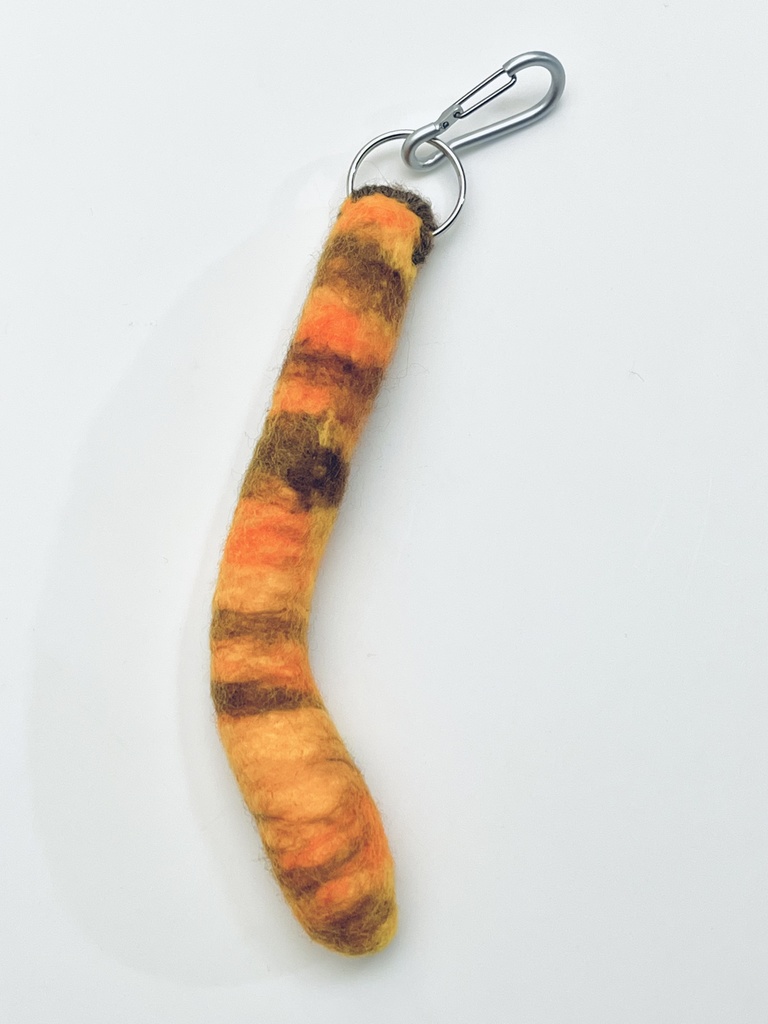 猫のしっぽストラップ(茶トラA)