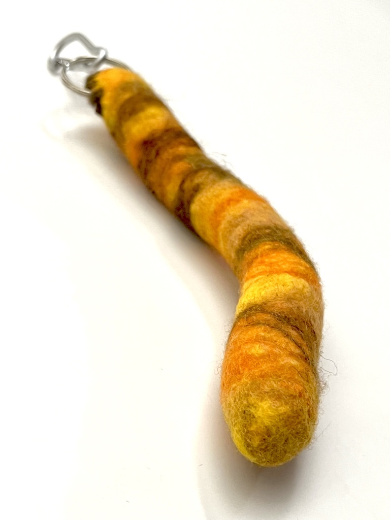 猫のしっぽストラップ(茶トラA)