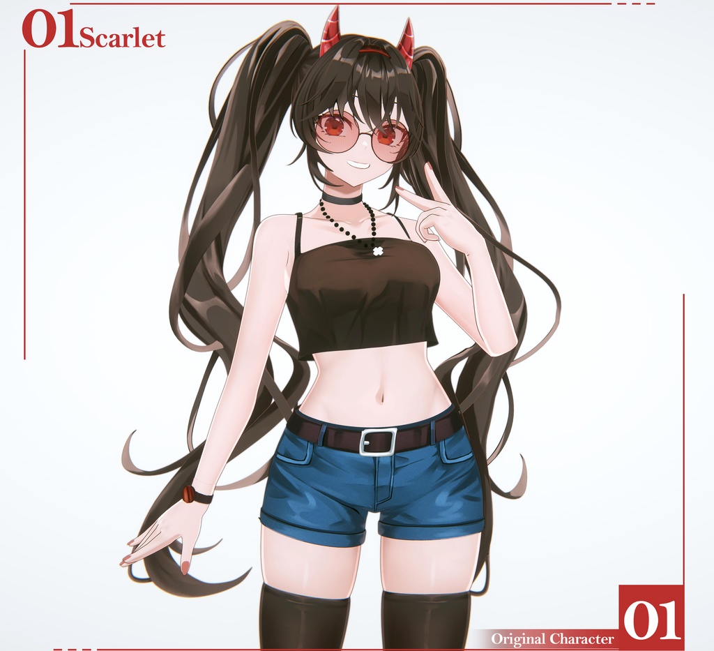[VRC / VRM] Scarlet - Original Character - V&R Studio - 2/4