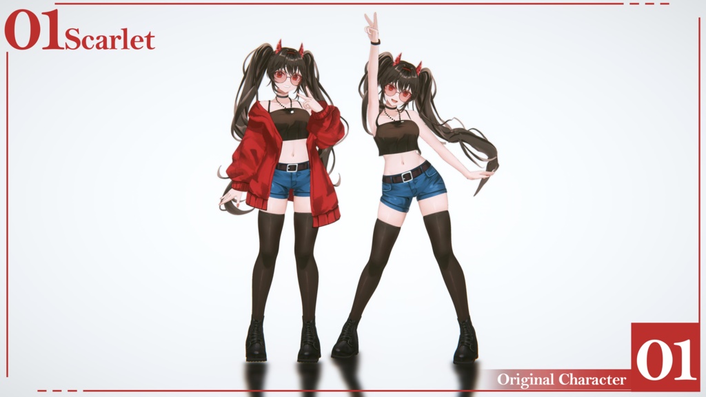 [VRC / VRM] Scarlet - Original Character - V&R Studio - 4/4