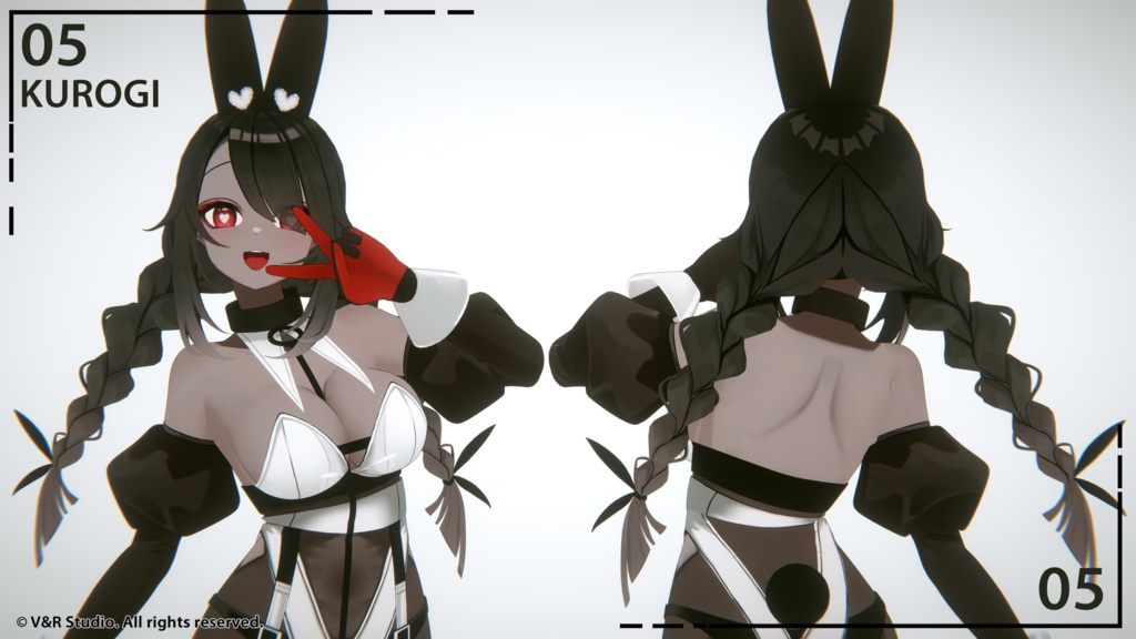 [VRC / VRM / ARKit ] Kurogi - Original Character - V&R Studio - 2/5