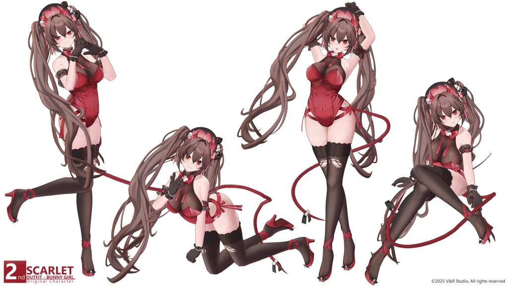 [VRC / VRM] - [Bunny Outfit] Scarlet  - V&R Studio - 5/5