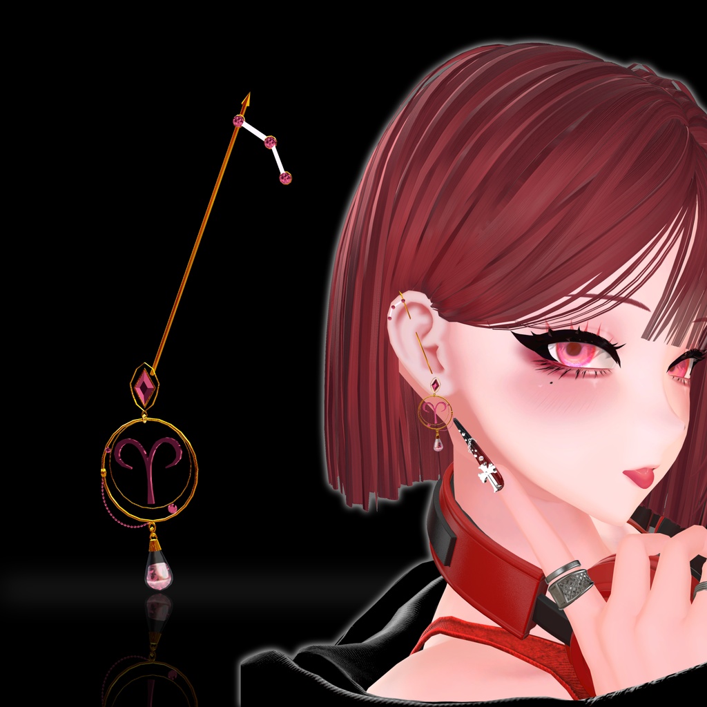 【発売記念セール】MA対応_星座ピアス(制作途中)