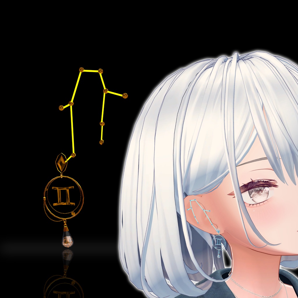 【発売記念セール】MA対応_星座ピアス(制作途中)