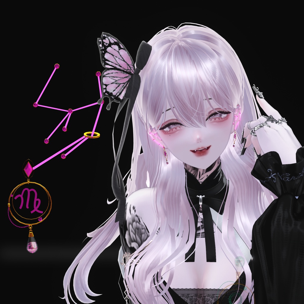 【半額セール実施中】MA対応:詠みのピアス - Constellation Earrings