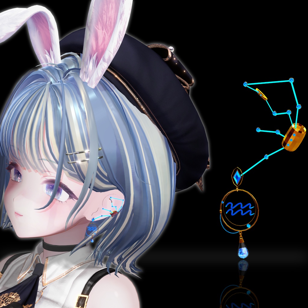 【発売記念セール】MA対応_星座ピアス(制作途中)