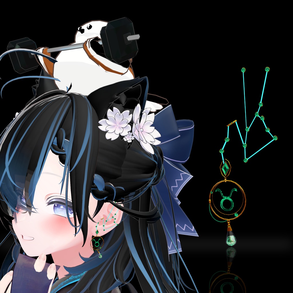 【発売記念セール】MA対応_星座ピアス(制作途中)