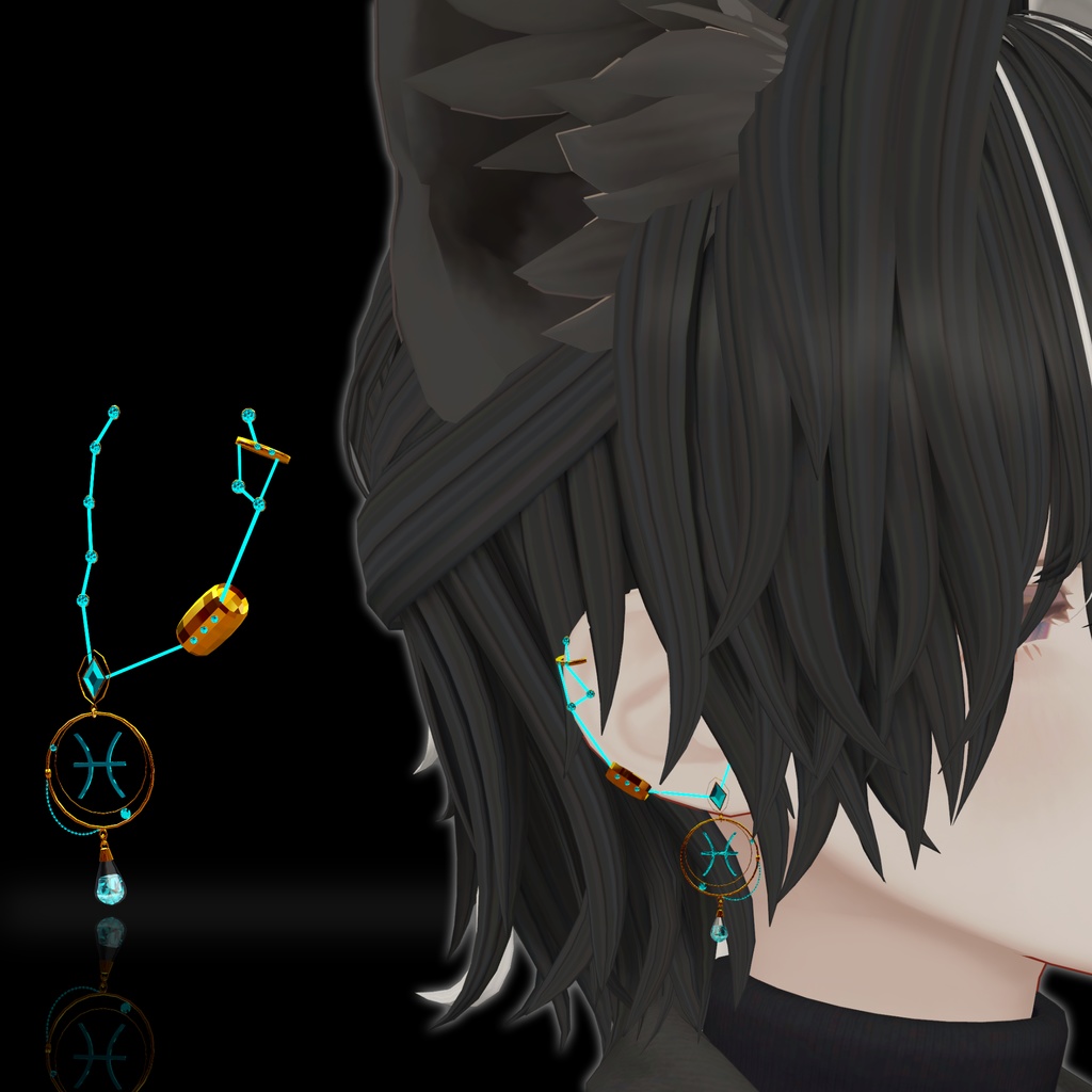 【発売記念セール】MA対応_星座ピアス(制作途中)