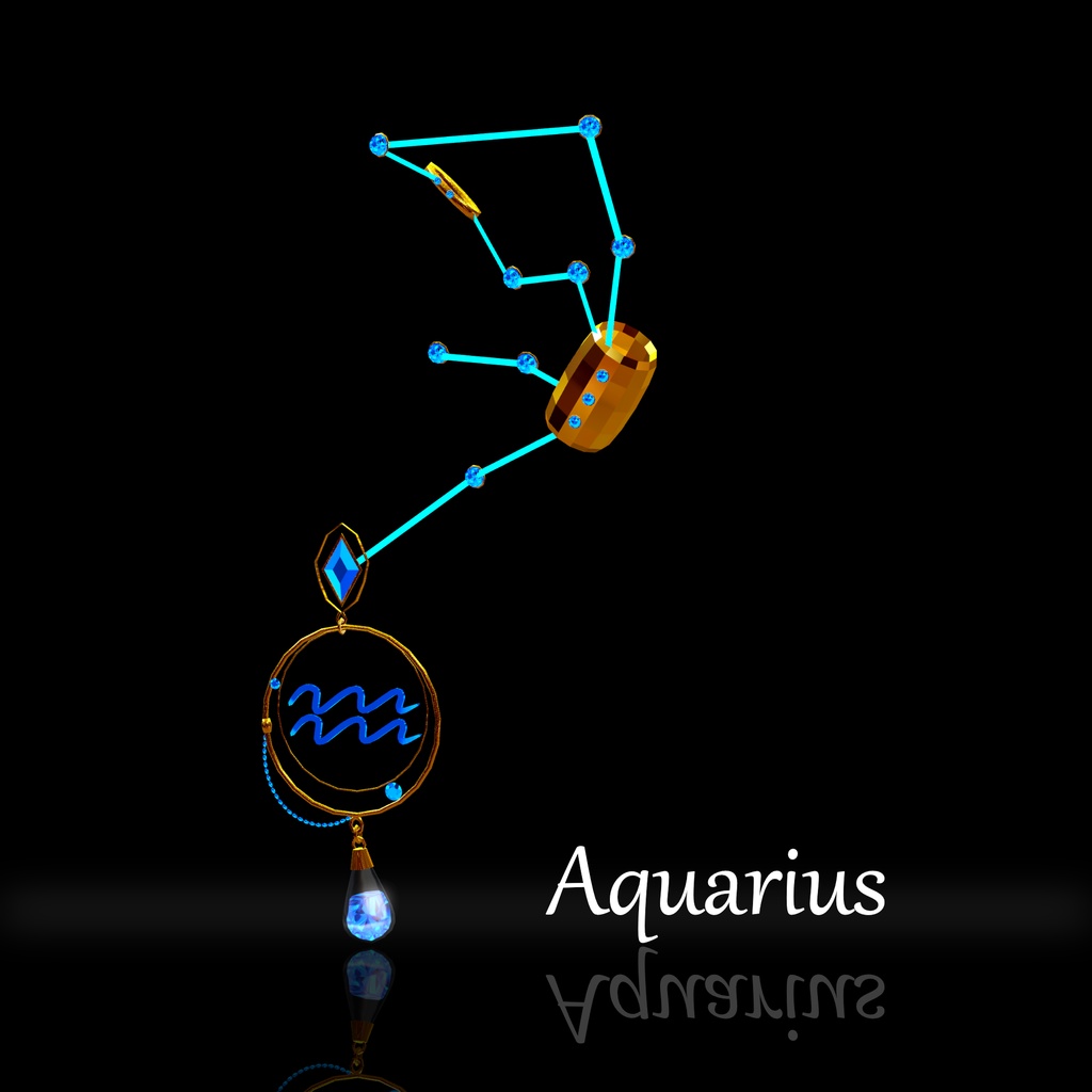 【発売記念セール】MA対応_星座ピアス(制作途中)