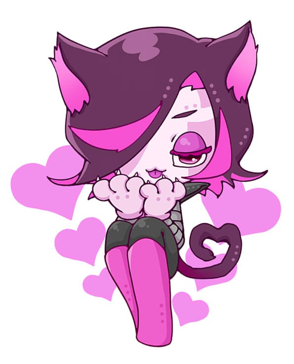 猫ミミメタトン　アクリルキーホルダー